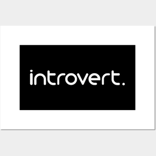 Introvert - Minimal Design Posters and Art